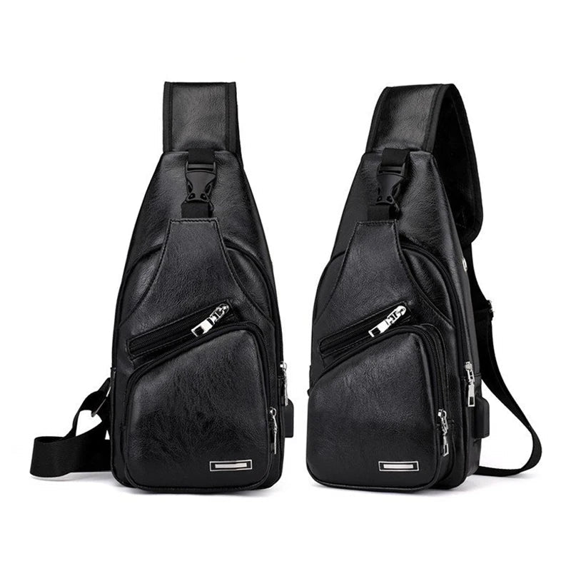 Sac à Bandoulière Homme Style Baguette – Élégance Compacte et Praticité Quotidienne