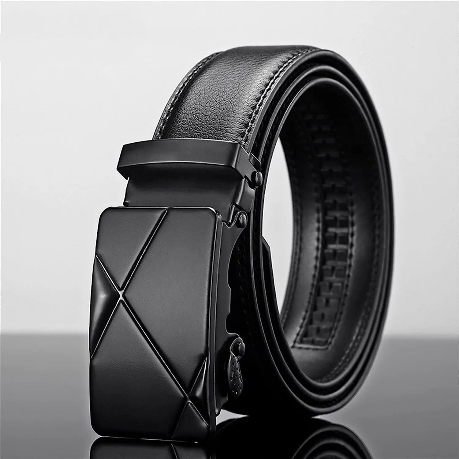 ceinture cuir noir pour homme
