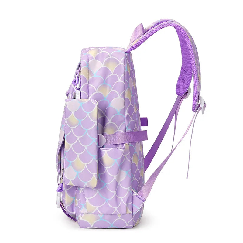 Sac à dos enfant fille Frozen – Ensemble 3 pièces (cartable, sac repas, trousse) scolaire et voyage