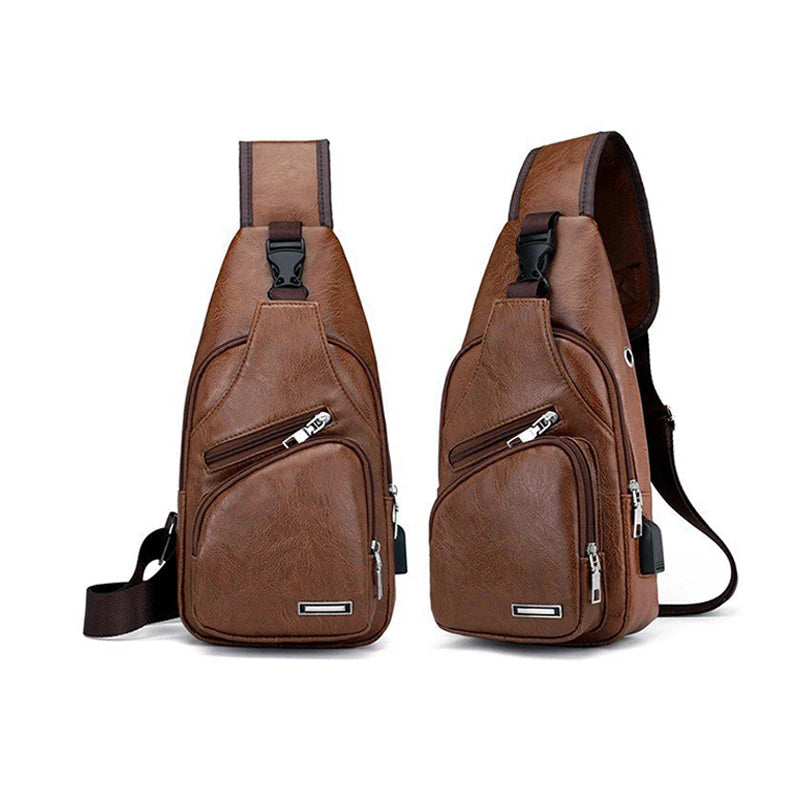 Sac à Bandoulière Homme Style Baguette – Élégance Compacte et Praticité Quotidienne