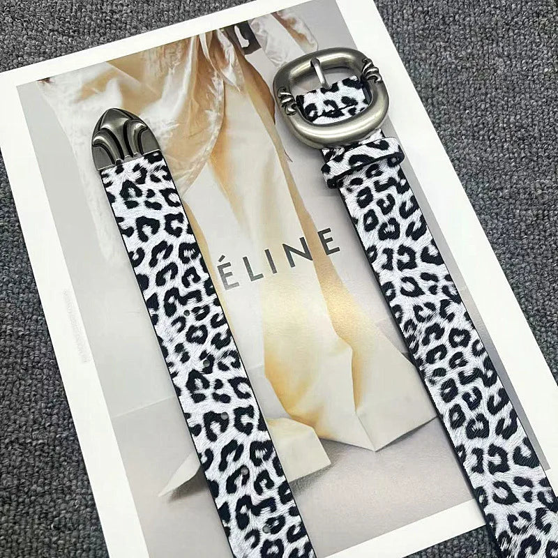 Ceinture cuir femme – Touche Léopard Chic & Tendance