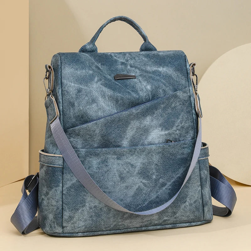 Sac à Dos Femme en Cuir – Élégance Urbaine, Idéal pour Voyage, Études ou Quotidien