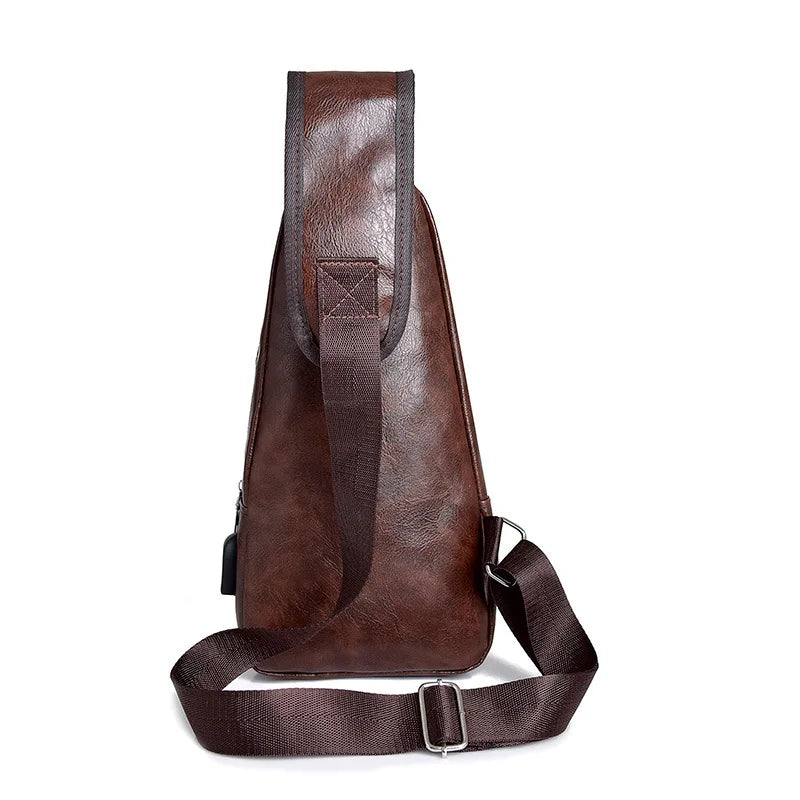 Sac à Bandoulière Homme Style Baguette – Élégance Compacte et Praticité Quotidienne