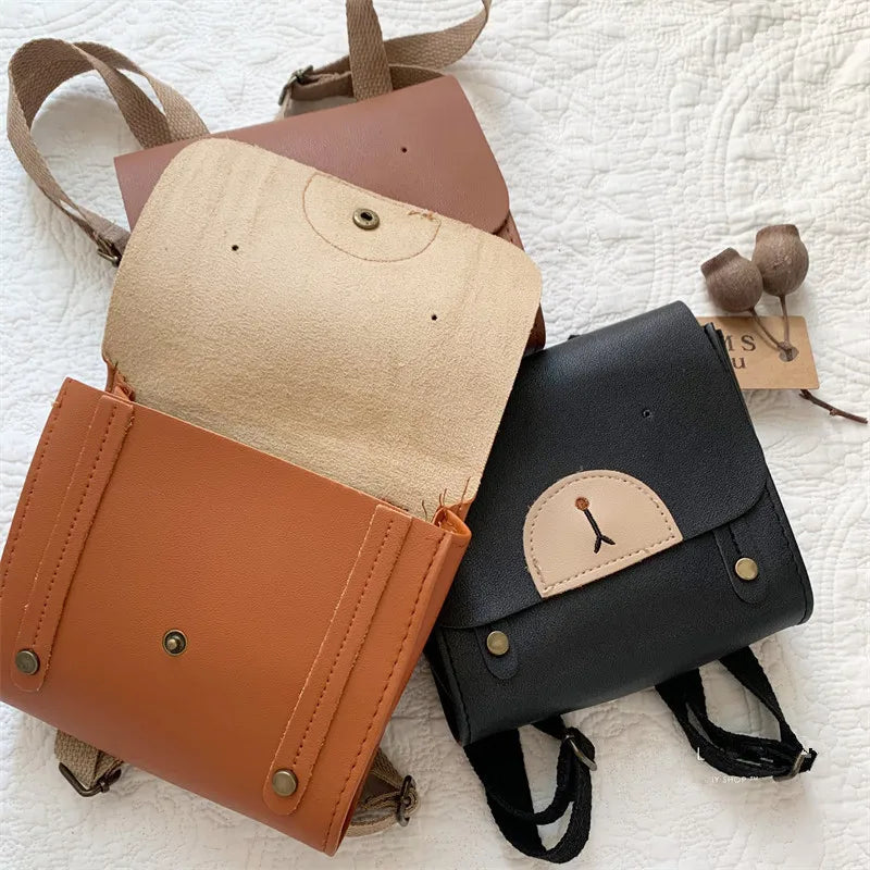 Sac à dos pour enfant en cuir, sacs d'école pour enfants de la maternelle, sac initié pour garçons et filles, petite taille
