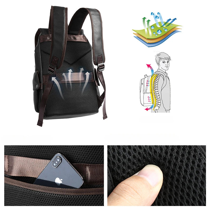 Sac à dos en cuir– Élégance Urbaine, pratique et robuste pour le quotidien