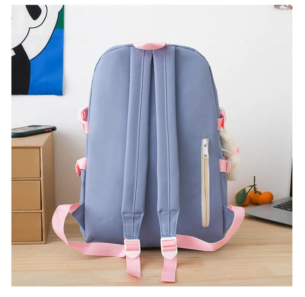 Cartable Enfant 5 Pièces – Ensemble Scolaire, Grande Capacité, Nylon Résistant