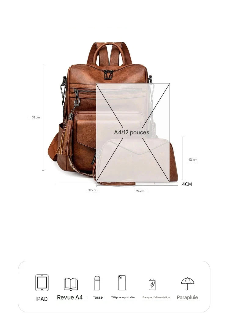 Sac à Dos Femme en Cuir – Quotidien féminin