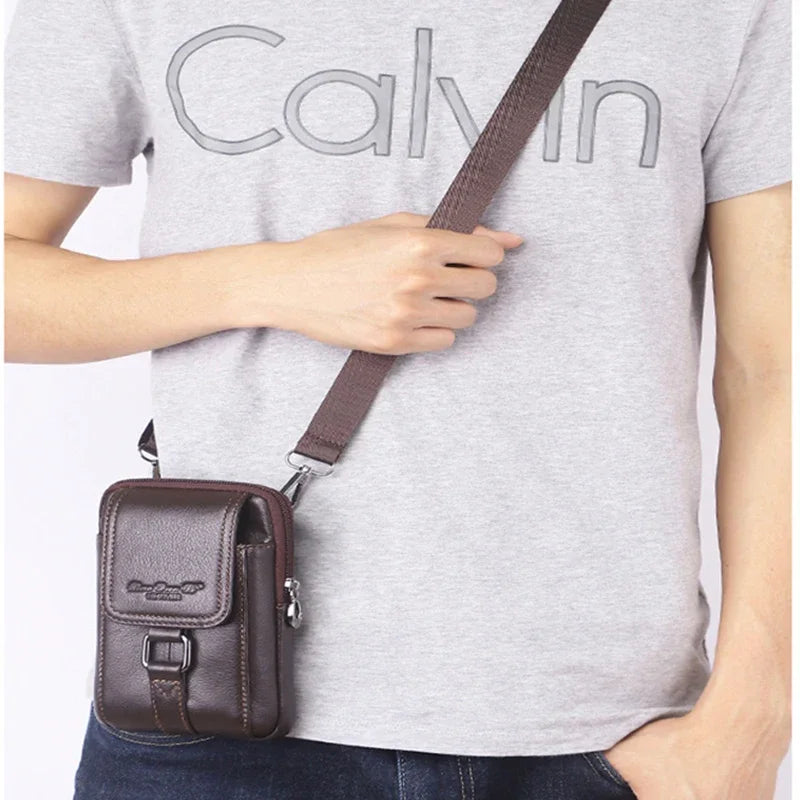 Étui pour téléphone - en cuir véritable pour homme – Élégance et praticité au quotidien