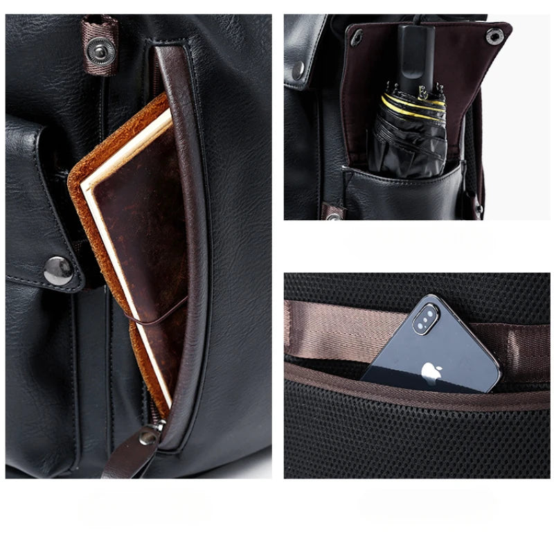 Sac à dos en cuir– Élégance Urbaine, pratique et robuste pour le quotidien