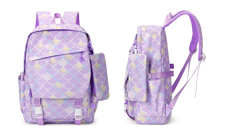 Sac à dos enfant fille Frozen – Ensemble 3 pièces (cartable, sac repas, trousse) scolaire et voyage