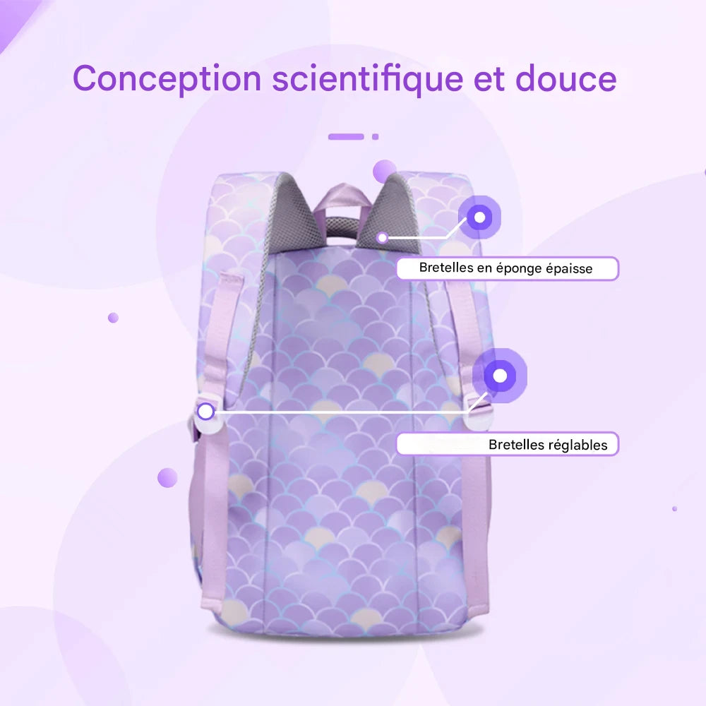 Sac à dos enfant – Ensemble 3 pièces imperméable
