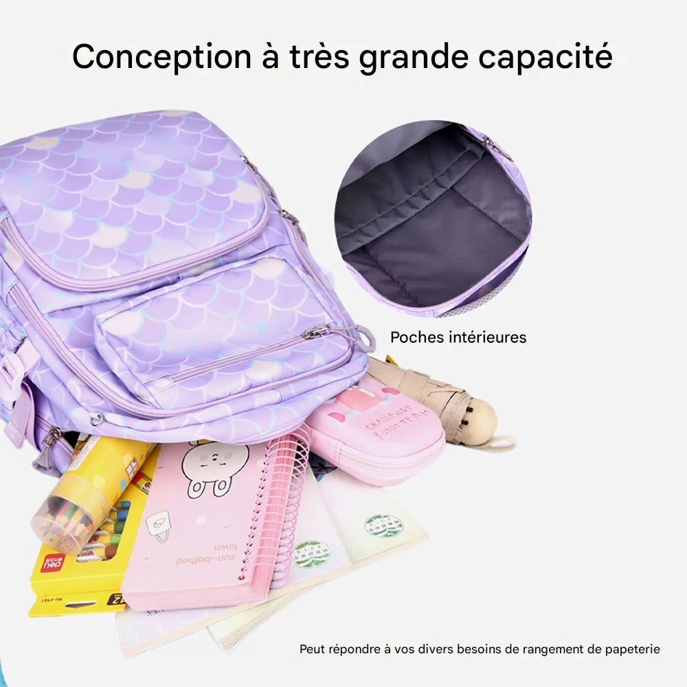 Sac à dos enfant – Ensemble 3 pièces imperméable